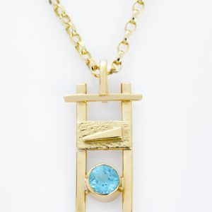 Gold Pendant with Chain