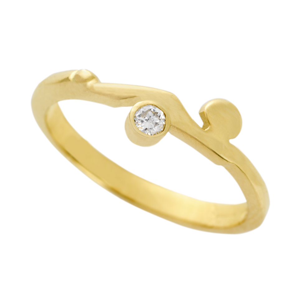 Gold/Diamond Occasions Ring